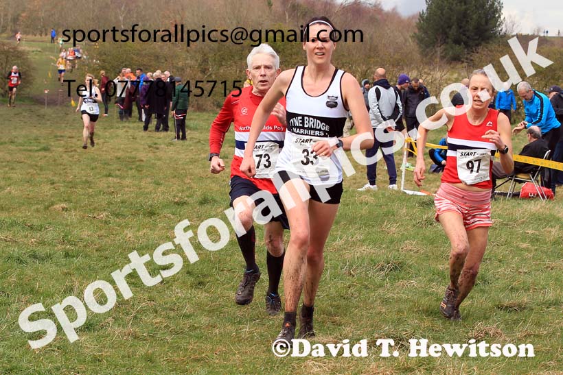 Womens and Mens 65+ in the 2023 BMAF Cross Country Champs., Wallsend. Photo: David T. Hewitson/Sports for All Pics